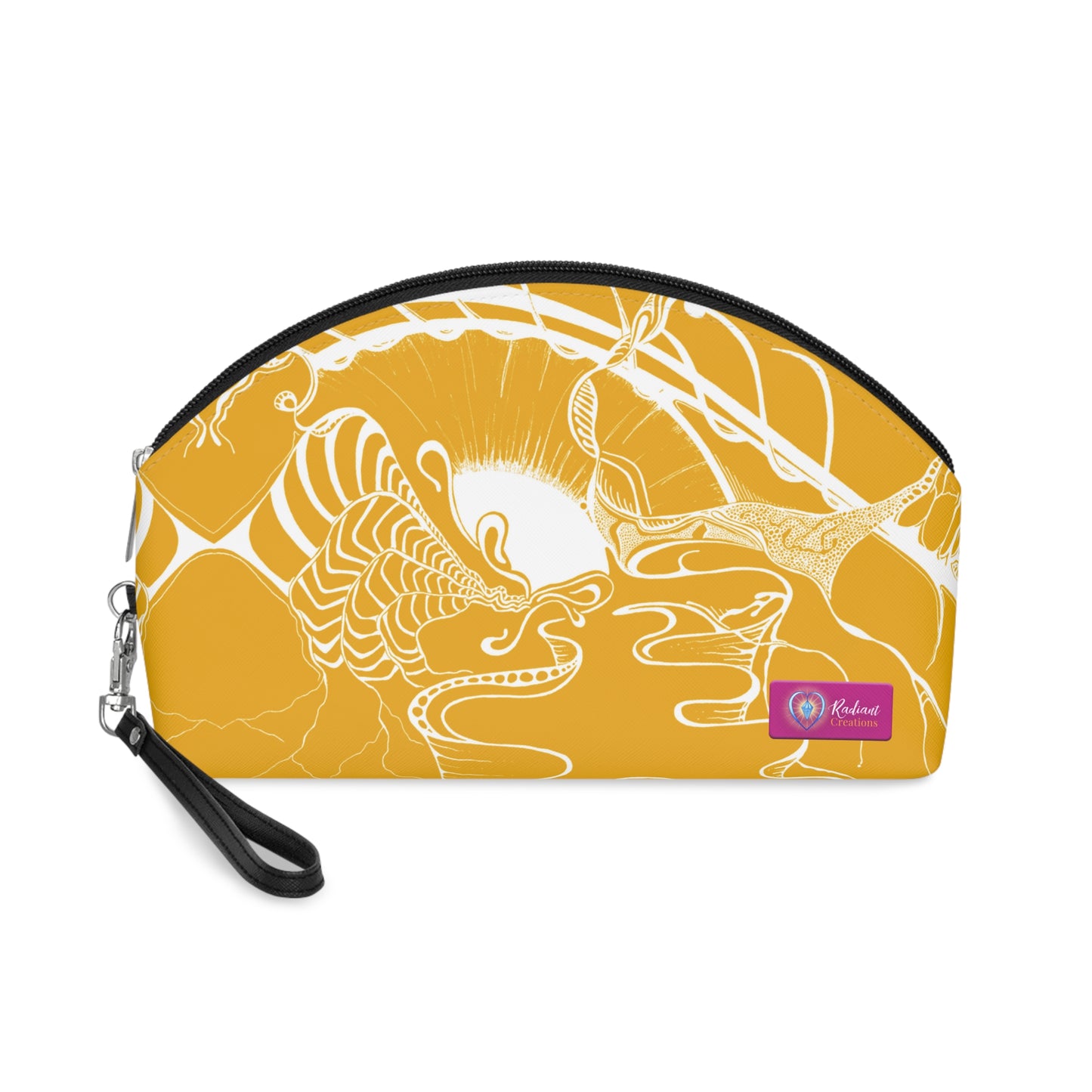 ELEMENTAL VISION | Makeup Bag | Versatile Accessory Radiant Pouch | MUSTARD YELLOW BRILLIANCE