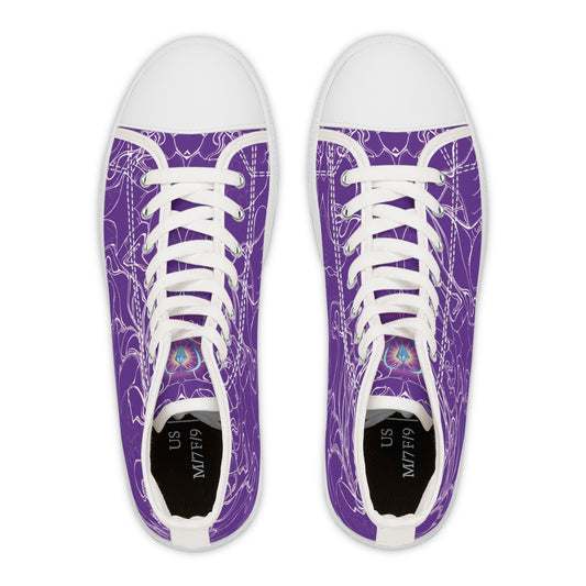 ELEMENTAL VISION Violet Light ~ High-Top Sneakers for Women
