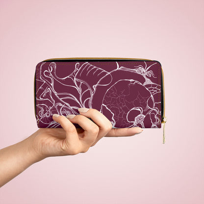 ELEMENTAL VISION | Zipper Wallet | BURGUNDY TRUST
