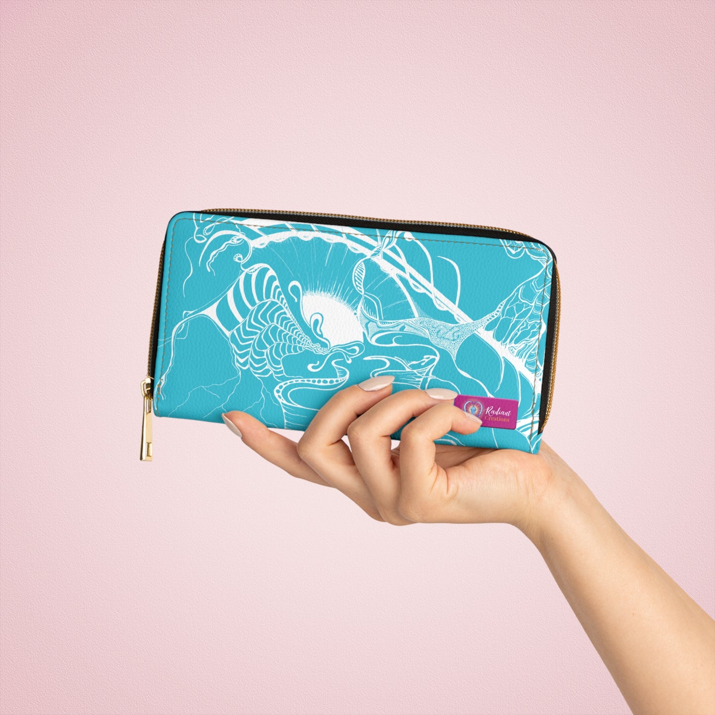 ELEMENTAL VISION | Zipper Wallet | TEAL BRIGHT