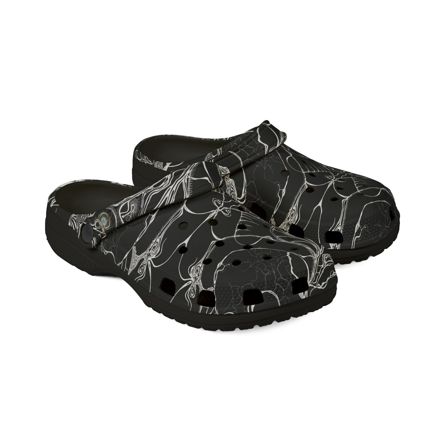 ELEMENTAL VISION | Unisex Rubber Clogs | For Adults | BLACK CLARITY