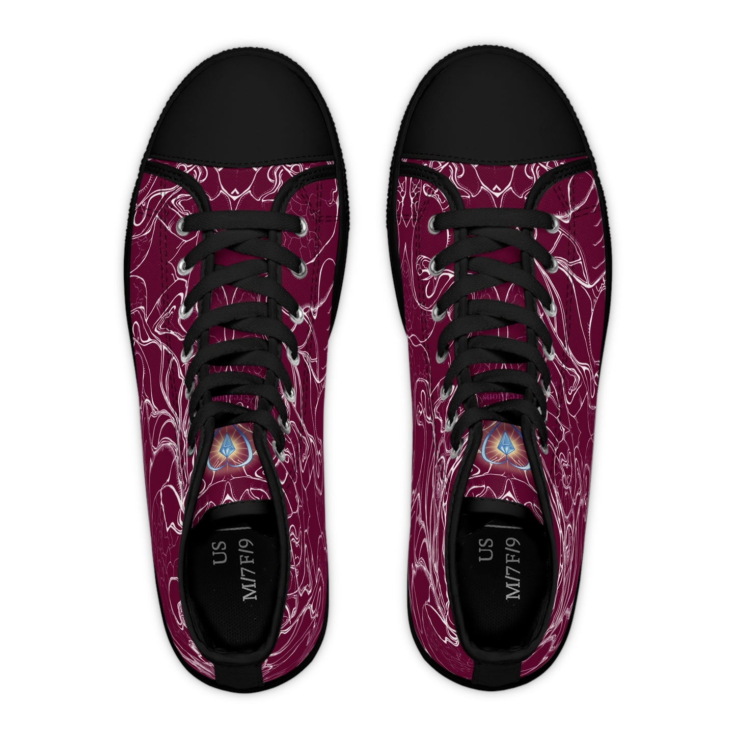 ELEMENTAL VISION Burgundy ~ High-Top Sneakers for Women