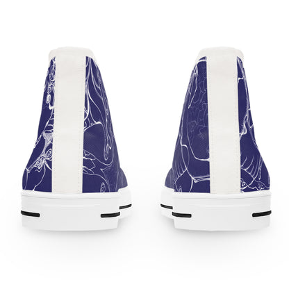 ELEMENTAL VISION Midnight Blue ~ High-Top Sneakers for Women