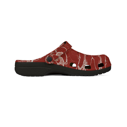 ELEMENTAL VISION | Unisex Rubber Clogs | For Adults | RUST RED WARMTH