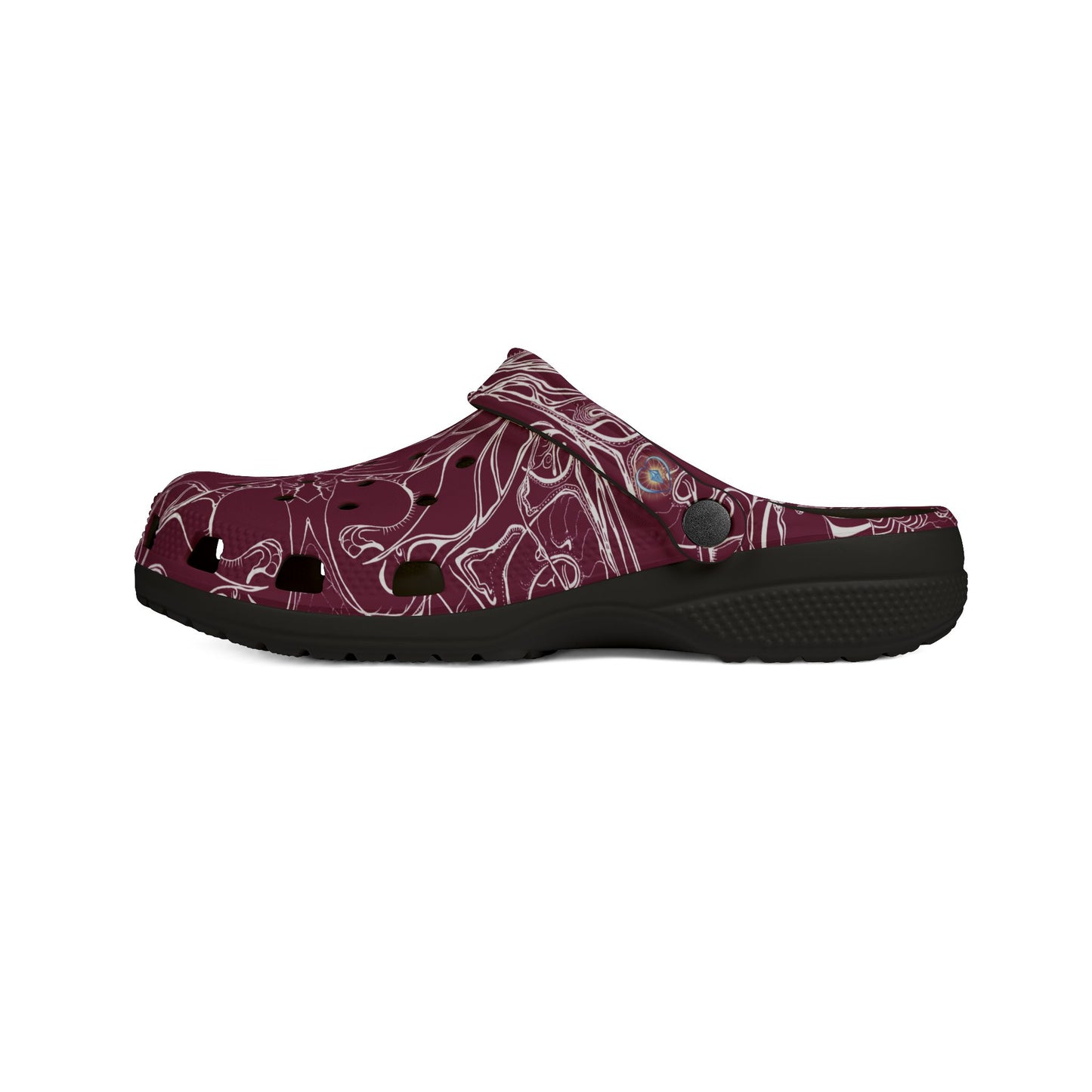 ELEMENTAL VISION | Unisex Rubber Clogs | For Adults | BURGUNDY TRUST
