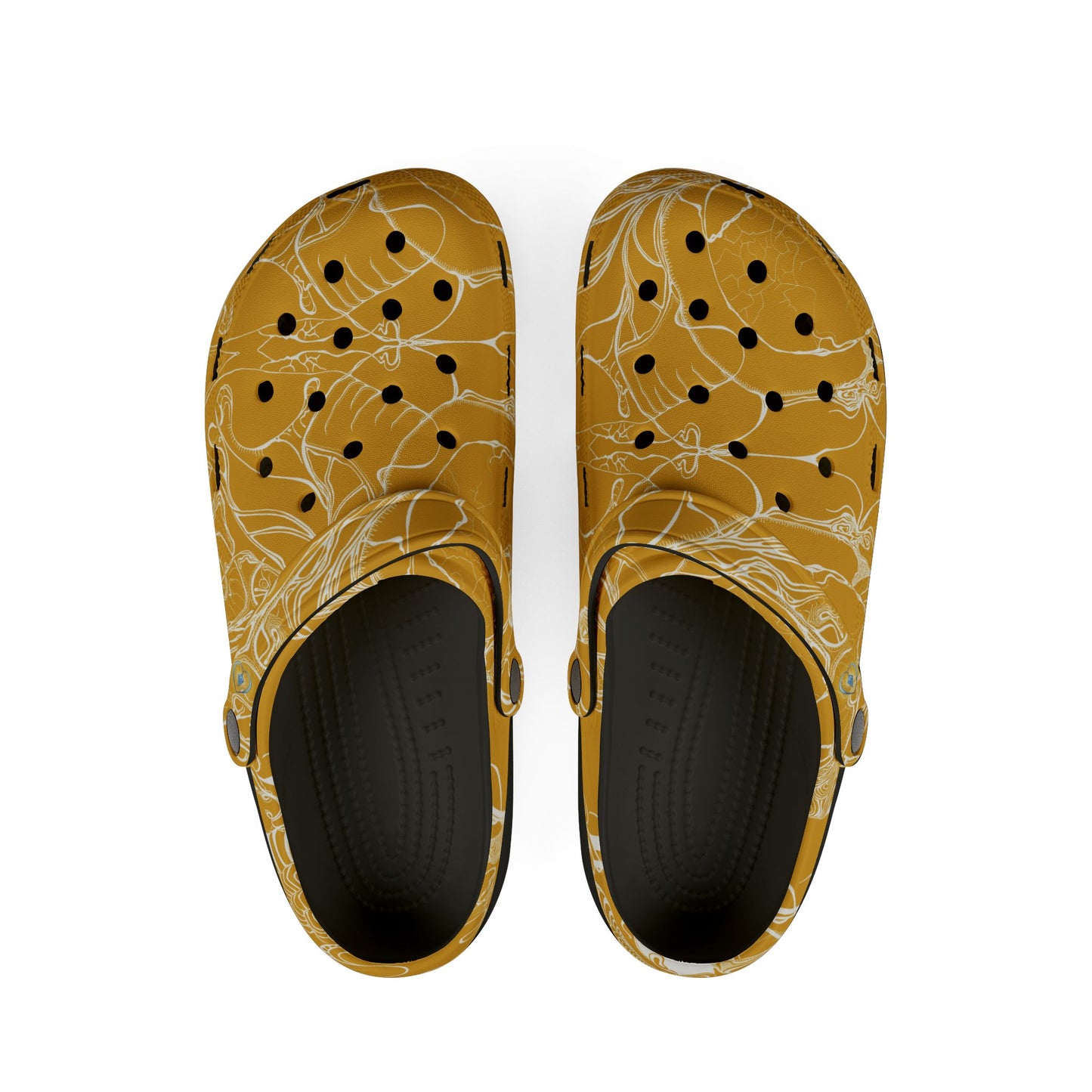 ELEMENTAL VISION | Unisex Rubber Clogs | For Adults | MUSTARD YELLOW BRILLIANCE