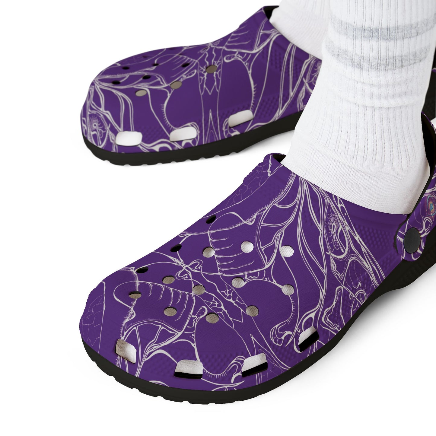 ELEMENTAL VISION | Unisex Rubber Clogs | For Adults | VIOLET LIGHT HIGHER VISION