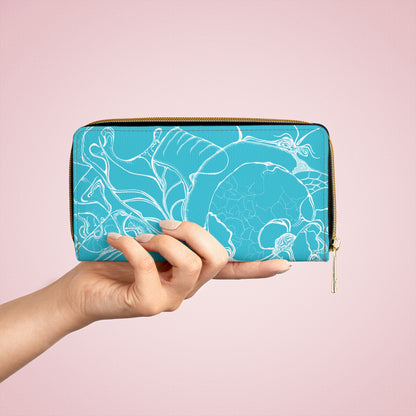 ELEMENTAL VISION | Zipper Wallet | TEAL BRIGHT
