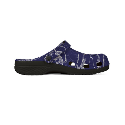 ELEMENTAL VISION | Unisex Rubber Clogs | For Adults | MIDNIGHT BLUE LOVE