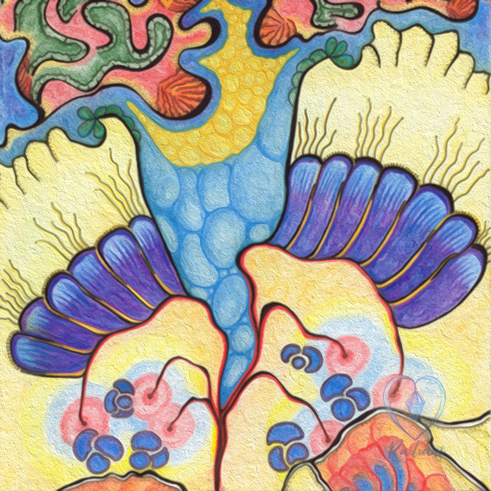 FERTILITY WINGS ~ MOSAIC ~ Creative Journal | A5 Hardcover Lined Notebook | Original Series